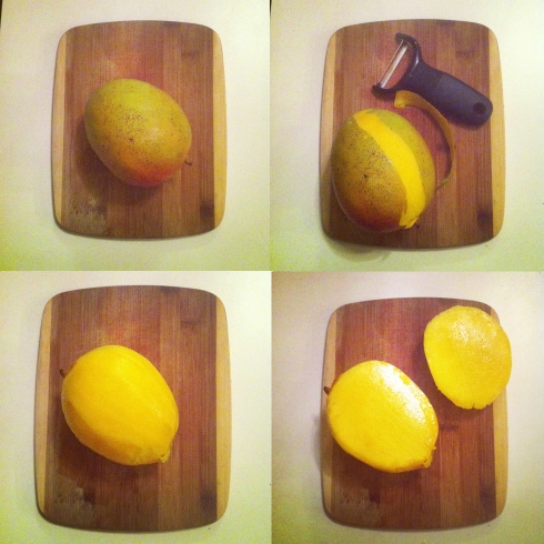 Mango peeled
